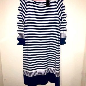 Striped knit dress